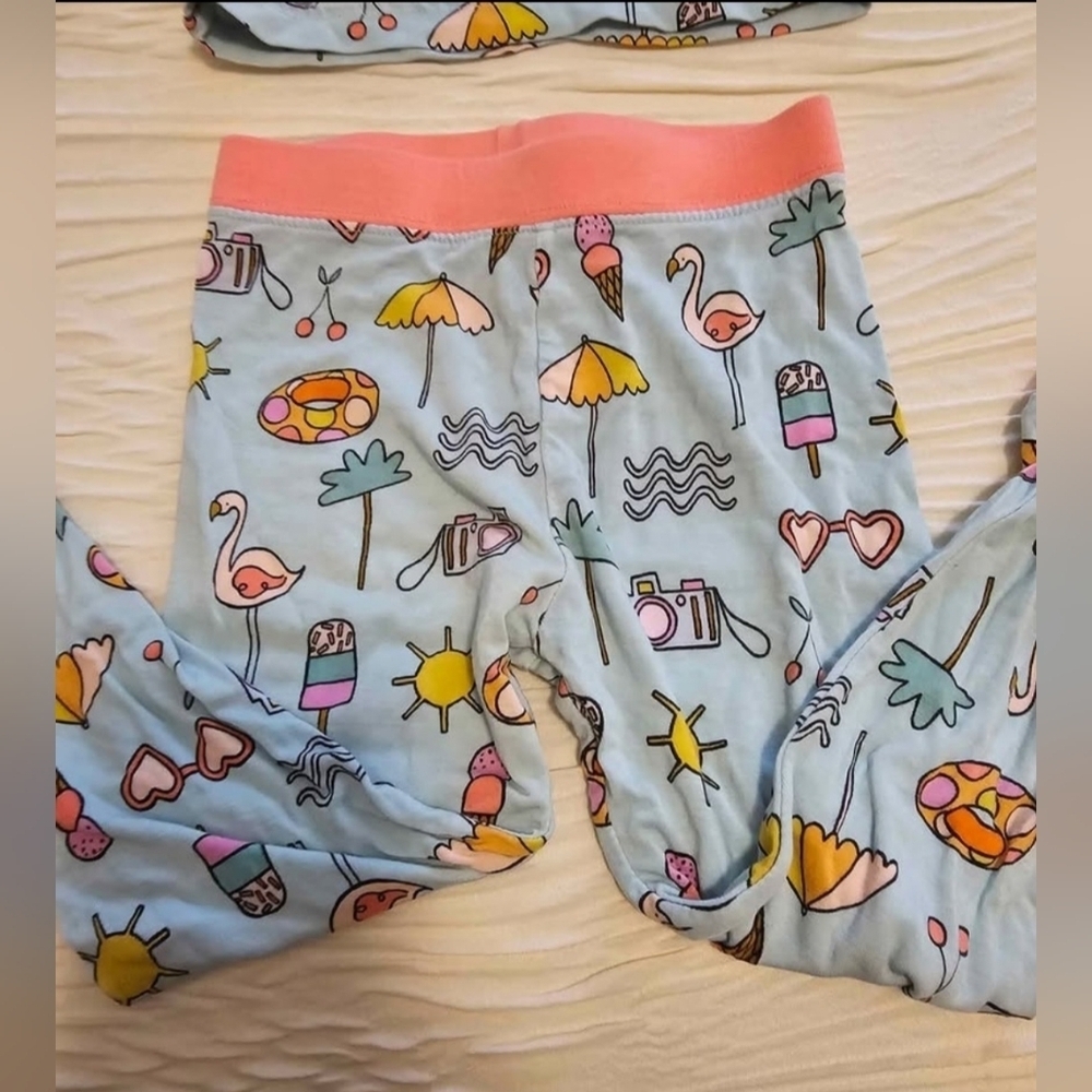 Little Sleepies Pool Party Summer Pajama Set - Picture 4 of 5
